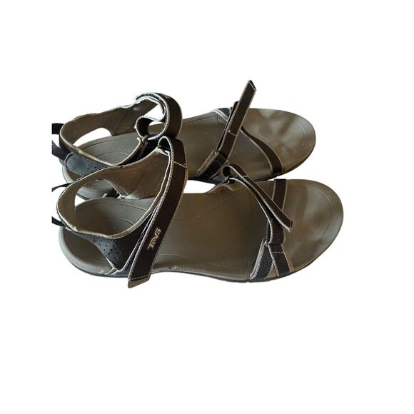 Teva Womens Black Gray Ankle Strap Verra Strappy Hiking Sandals Size 10 - Picture 6 of 8